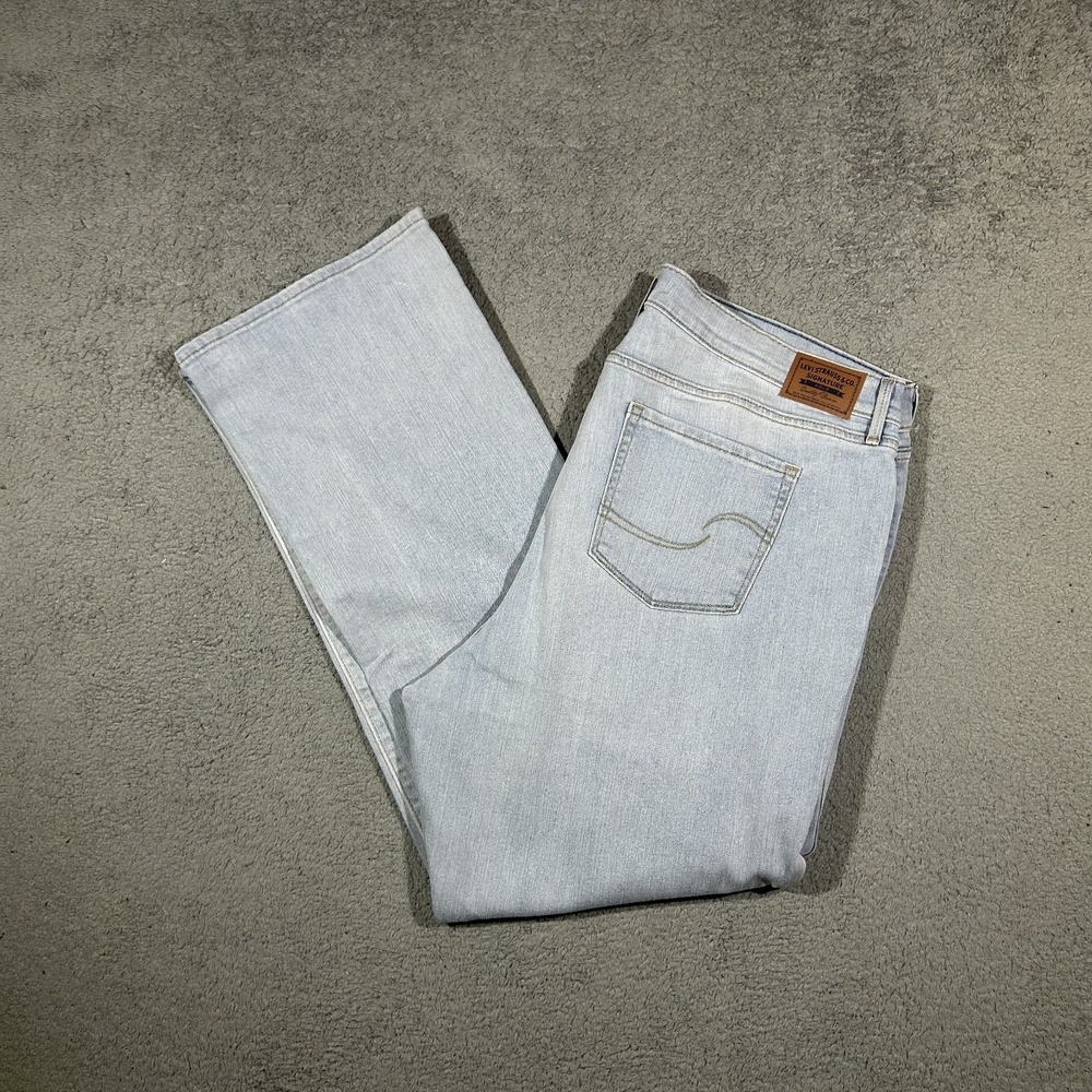 Levi's Strauss Gold Womens Mid Rise Bootcut Jeans Light Wash W40 L31 #2740